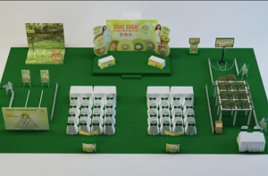 Mô hình khu vườn Kiwi Zespri New Zealand sẽ được trưng bày ở sự kiện ngày 24/9/2016