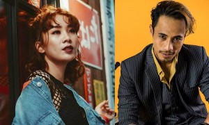 Ca sĩ Phạm Anh Khoa và vũ công Phạm Lịch - Ảnh:TV/ghép