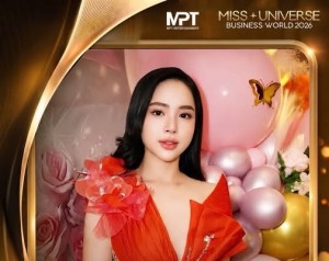 Sam Sam Nguyễn trên Fanpage của Miss Universe Business World