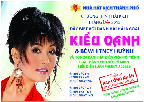 Danh hài Kiều Oanh về nước làm show hài đặc biệt tháng 4