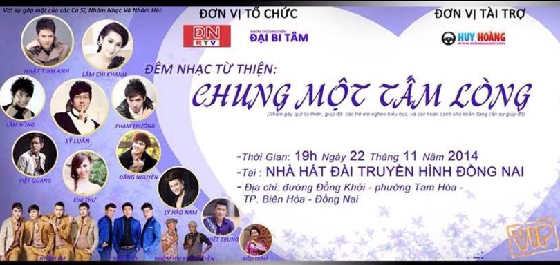 Poster chương trình "Chung một tấm lòng"