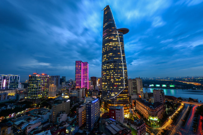 Khu trung tâm Q.1 với điểm nhấn tòa nhà Bitexco