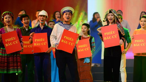Ngày hội non sông chào mừng ngày bầu cử tại TP.HCM