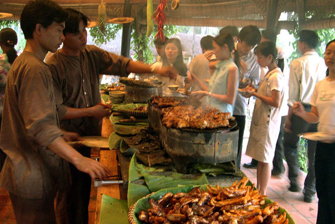 Các món nướng trong ẩm thực Khẩn hoang Nam bộ
