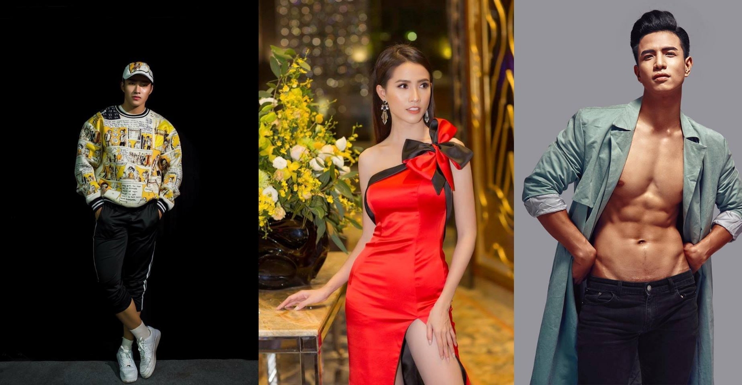 Siêu mẫu Đặng Công Sơn (Giải Đồng siêu mẫu 2018) – Hoa hậu Phan Thị Mơ – Siêu mẫu Trịnh Văn Bảo (Giải Đồng siêu mẫu 2018)