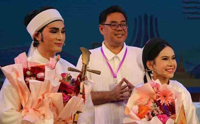 NSƯT - đạo diễn Lê Nguyên Đạt, NSƯT Lê Trung Thảo và Bình Tinh