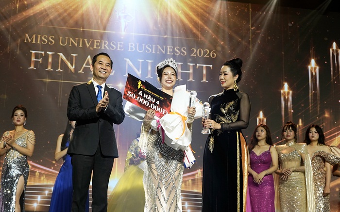 Elsa Nguyễn đăng quang Á hậu 4 và Người đẹp Tài năng tại Miss Universe Business 2026